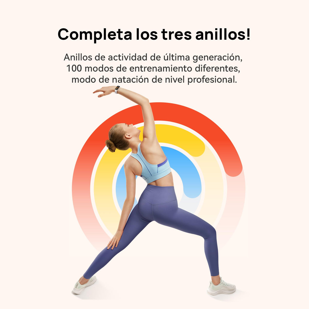Banda Inteligente Huawei Rosa AMOLED Ajuste Automático de Brillo de Larga Duración