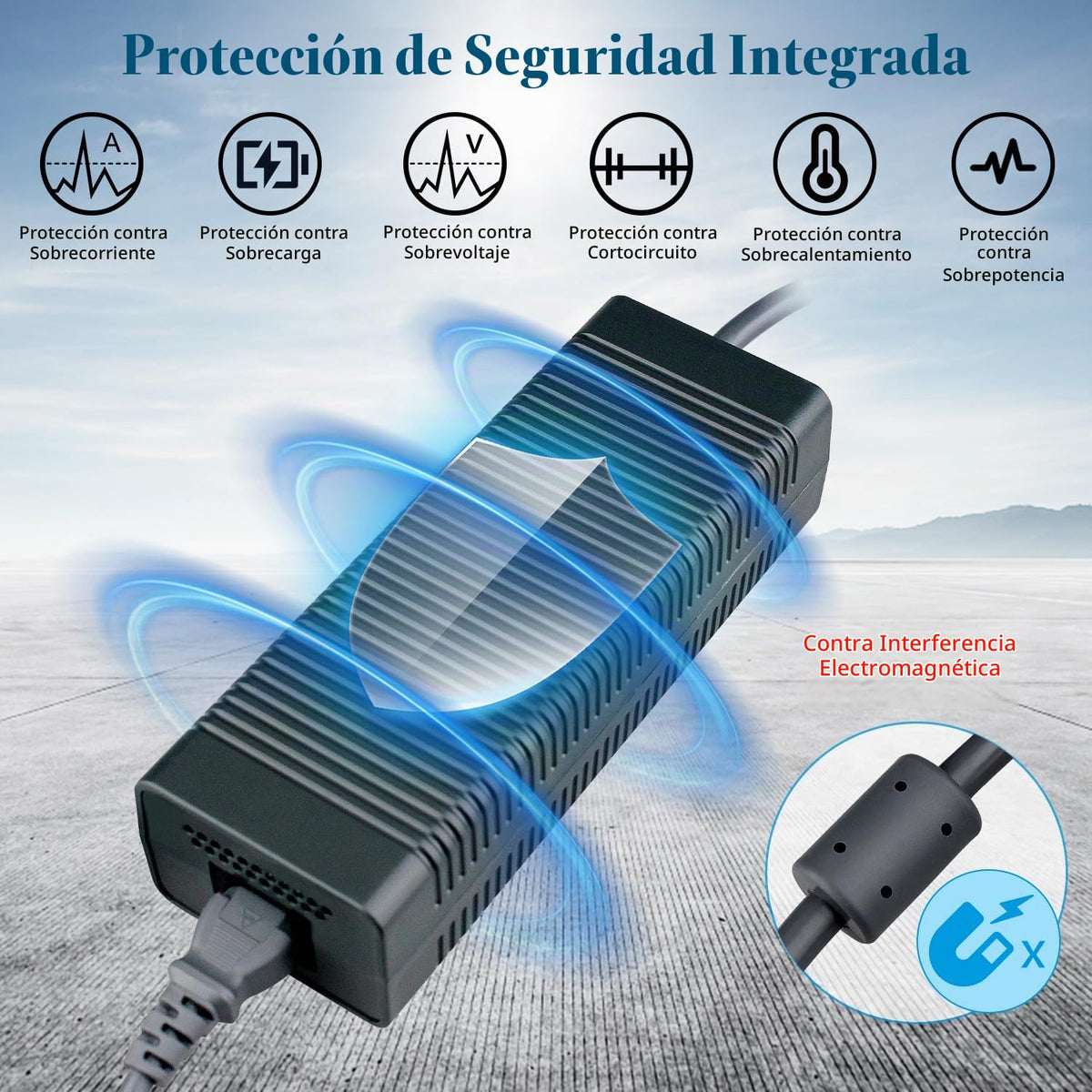 Cable Adaptador de CA OSTENT 203 W para Consola Microsoft Xbox 360 con Enchufe Estadounidense