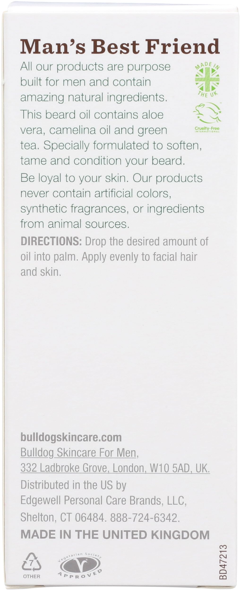 Bulldog Skincare and Grooming For Men Original Beard Oil, 1 Ounce