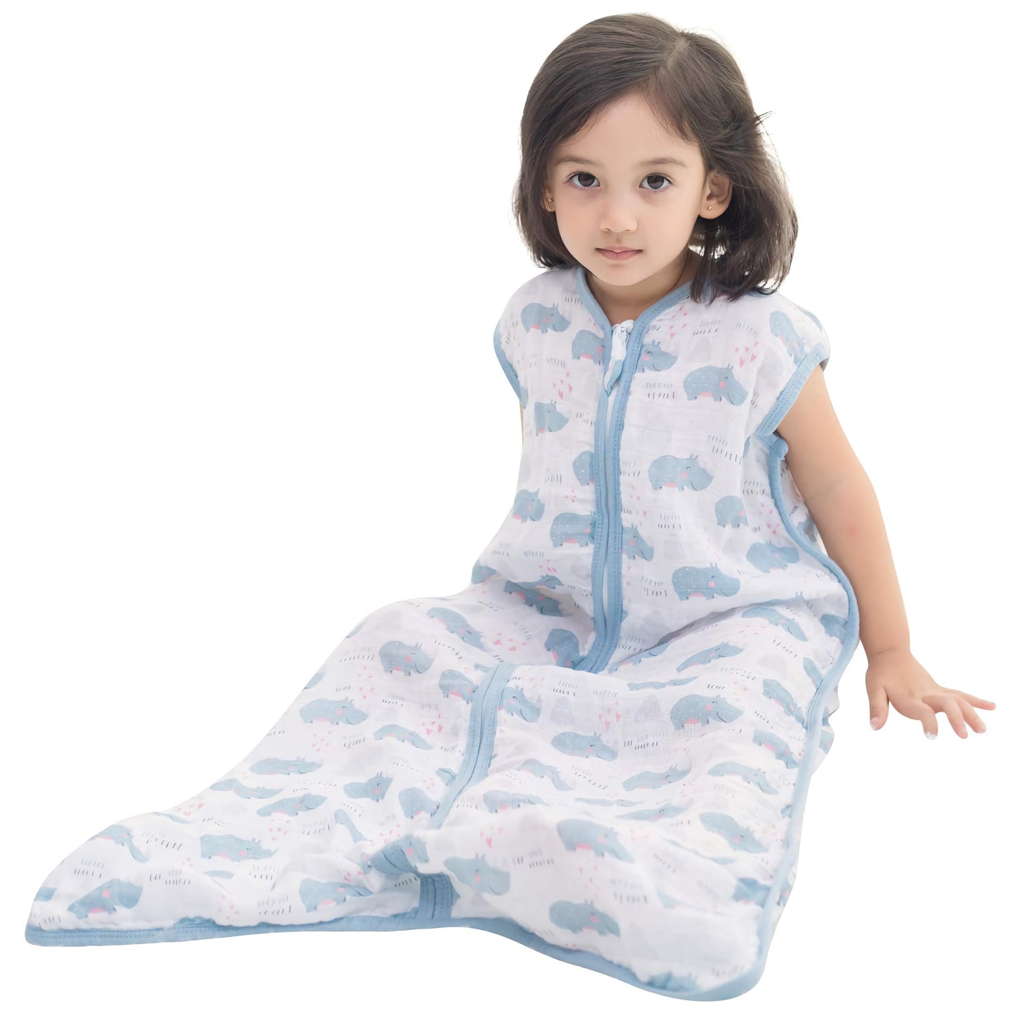 TADO MUSLIN Saco de dormir para bebé, 100 % algodón orgánico, manta para niños pequeños, 0,5 TOG (2-4T)