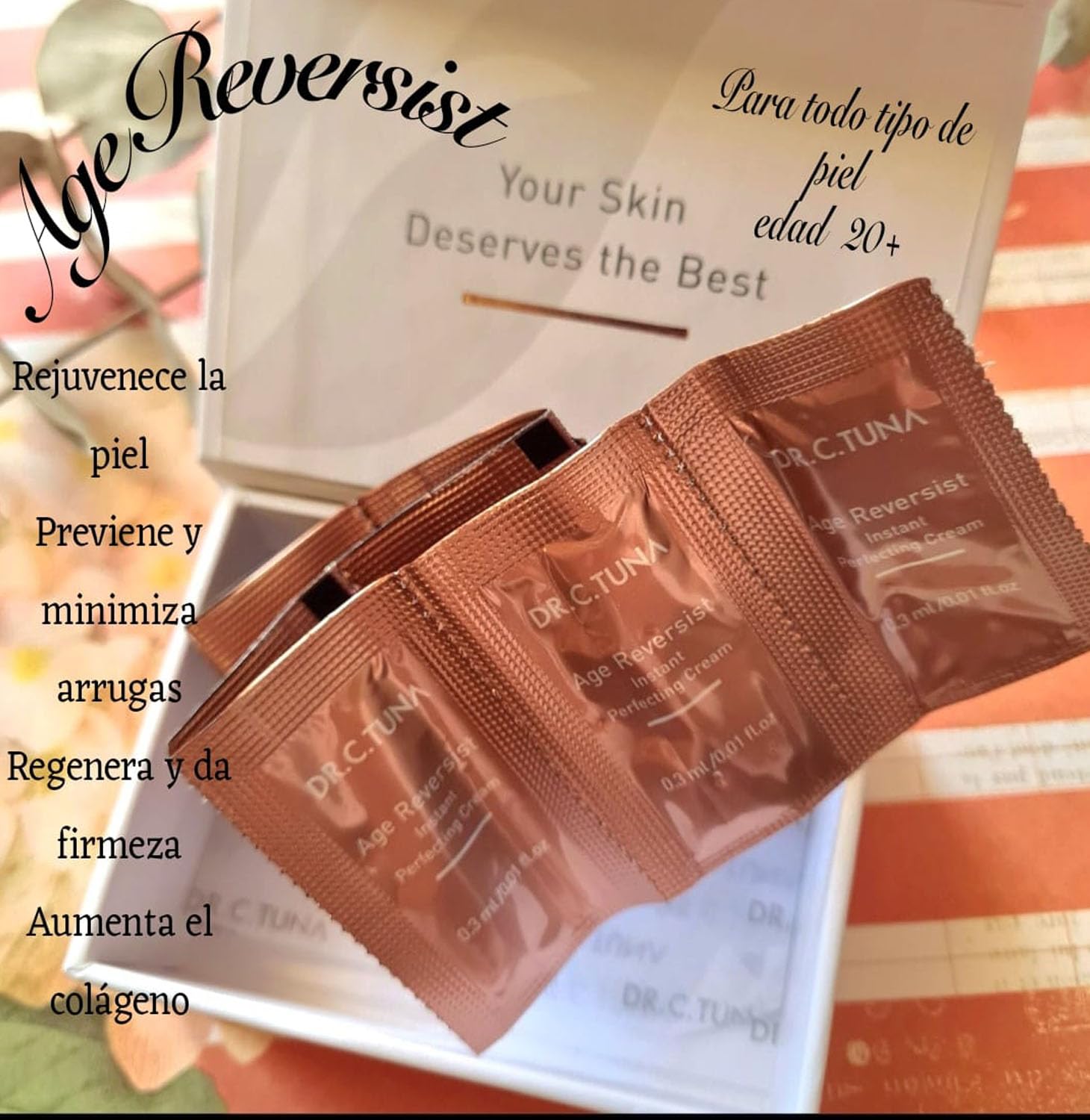 Farmasi Age Reversist Crema Perfeccionadora Instantanea 30 sobres de 3ml