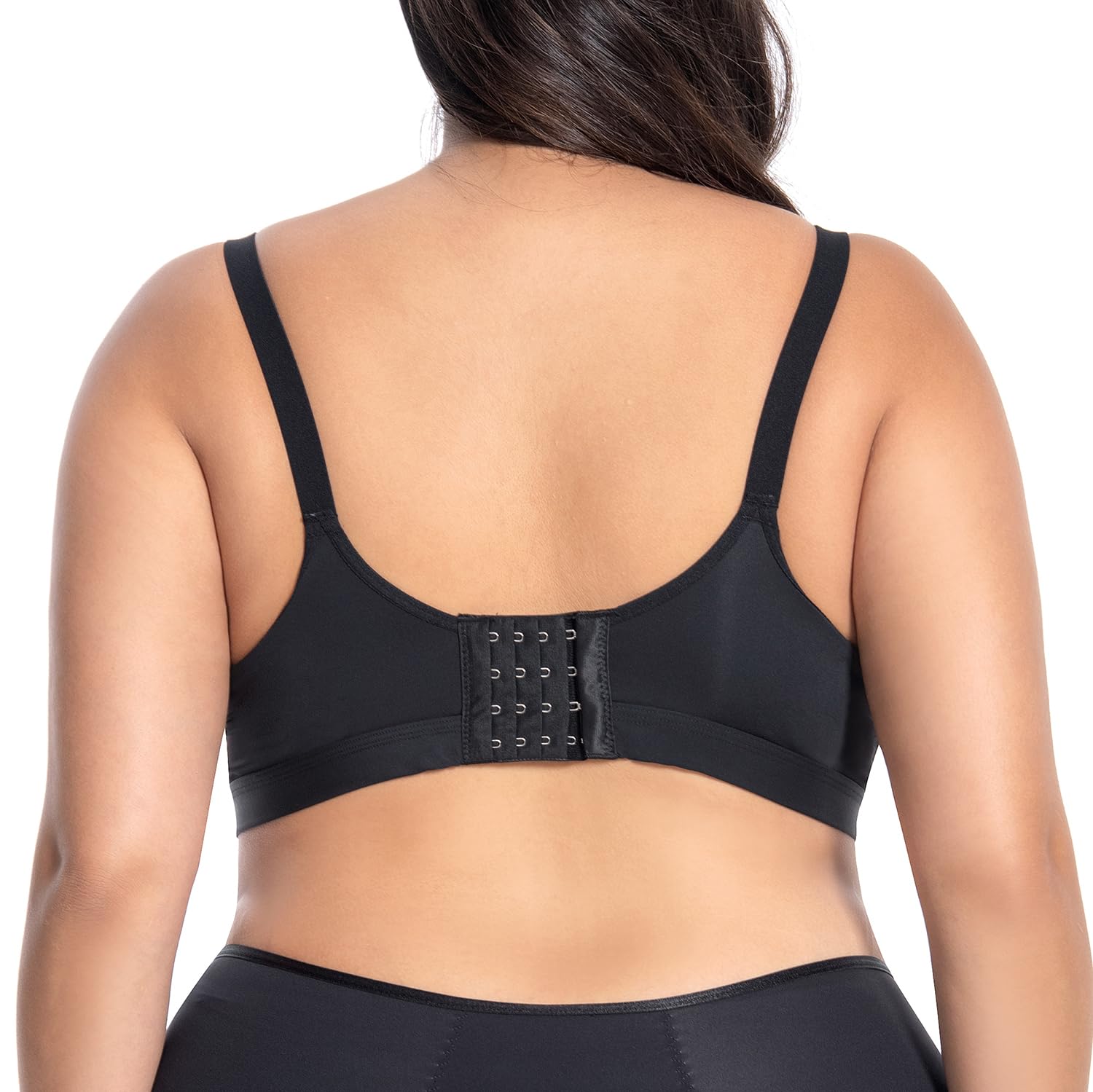 brasier de lactancia de talla grande con almohadillas para orejas integradas, no extraíbles para mujeres grandes, brasier de lactancia grande, brasier de maternidad, pecho grande, negro, gris, rosado,