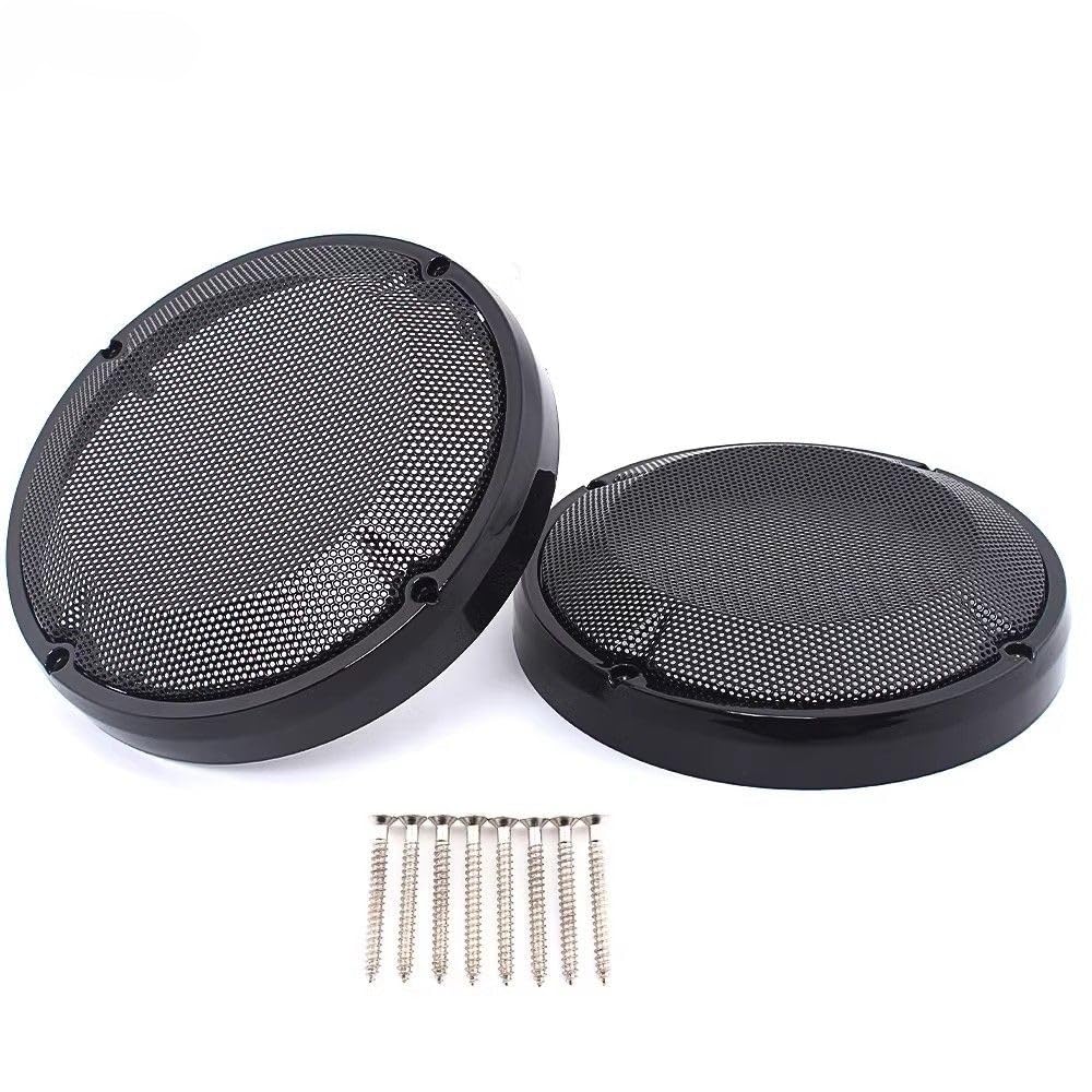 Cubierta de Parrilla de Altavoz para Alforja VPZMT Negro Compatible con Harley Touring y Street Glide Para Moto