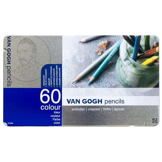 Juego de lápices de 60 colores Van Gogh (carcasa de metal) (importación japonesa)