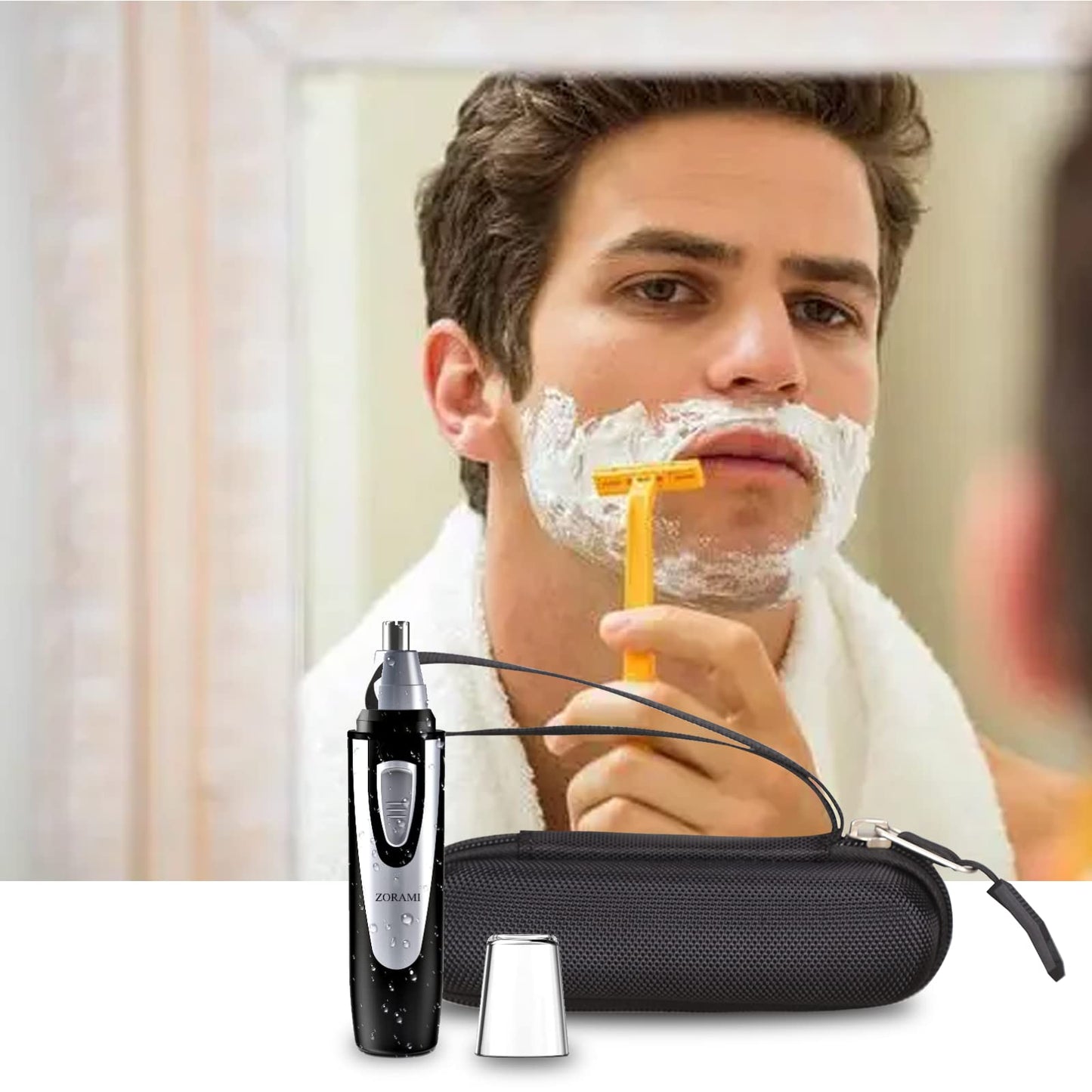 Tourmate - Funda de almacenamiento rígida para cortapelos ZORAMI para orejas y nariz (solo caso)