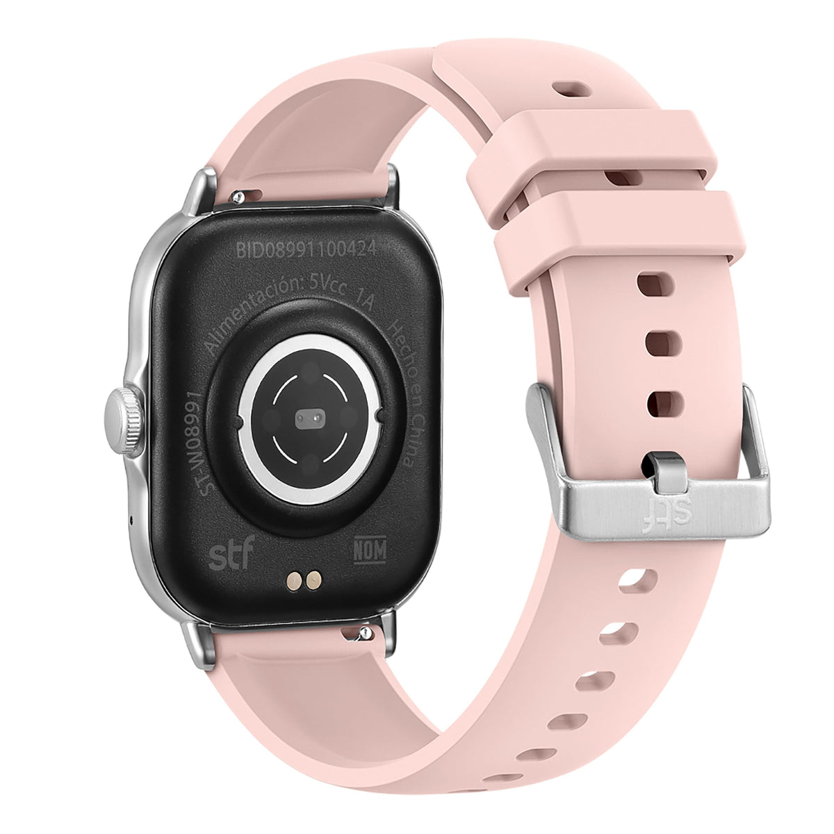 Smartwatch STF Rosa Protección contra Salpicaduras y Polvo con Modo Deportivo y Notificaciones