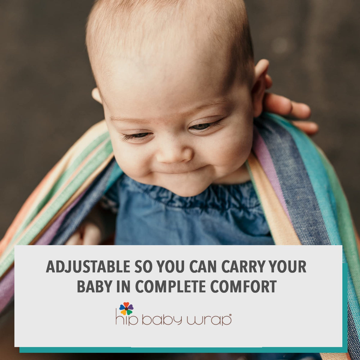 Envoltura de cadera para bebé – Portabebés para recién nacidos y niños pequeños – Envoltura de bebé de algodón suave para una cómoda ropa de bebé – Ideal para regalos de lactancia y ducha de bebé