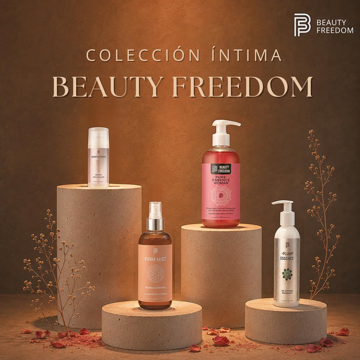 Jabón Íntimo Para Mujer - Beauty Freedom Pure Essence Woman 250ml - Con Tea Tree, Aloe Vera, Clorofila Y Vitamina E - Limpieza y Frescura - Con Aceite De Lavanda, Manzanilla Y Malvavisco