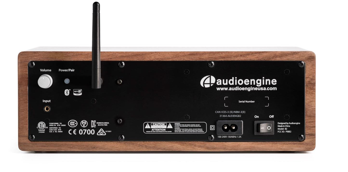Audioengine A2 AIO Altavoz de estantería Bluetooth inalámbrico portátil con aptX HD