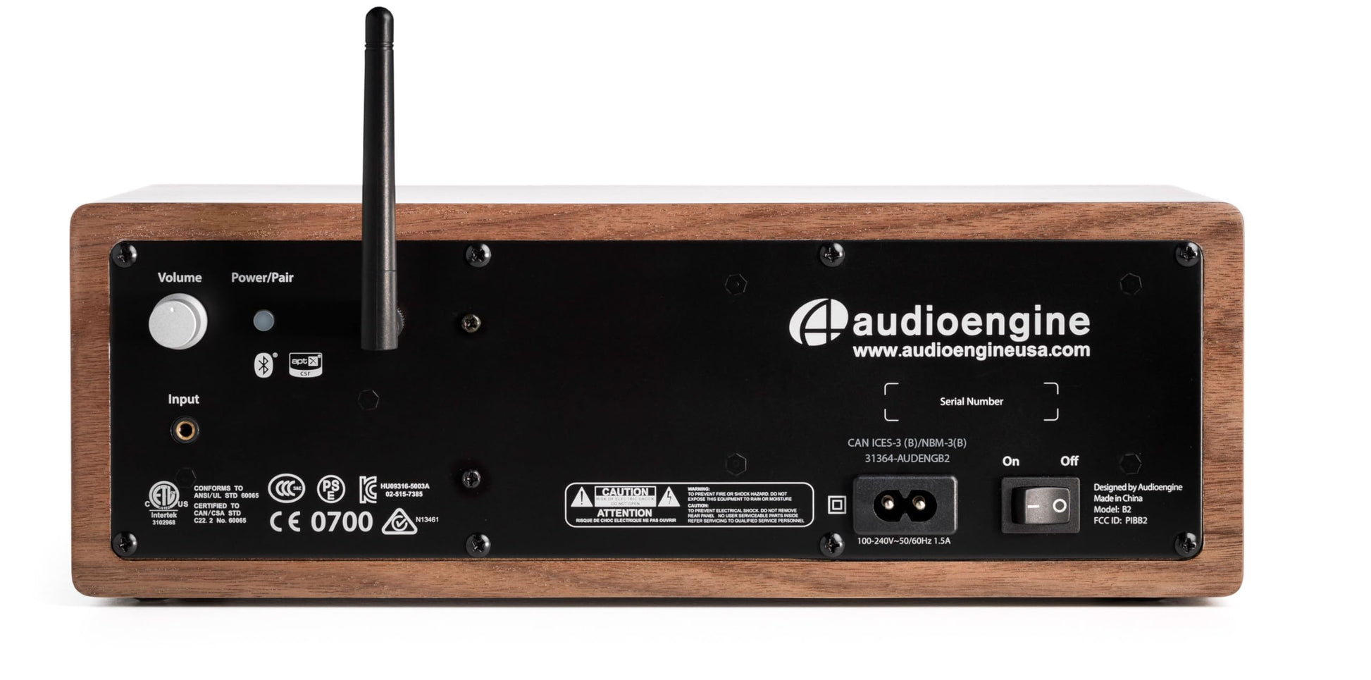Audioengine A2 AIO Altavoz de estantería Bluetooth inalámbrico portátil con aptX HD