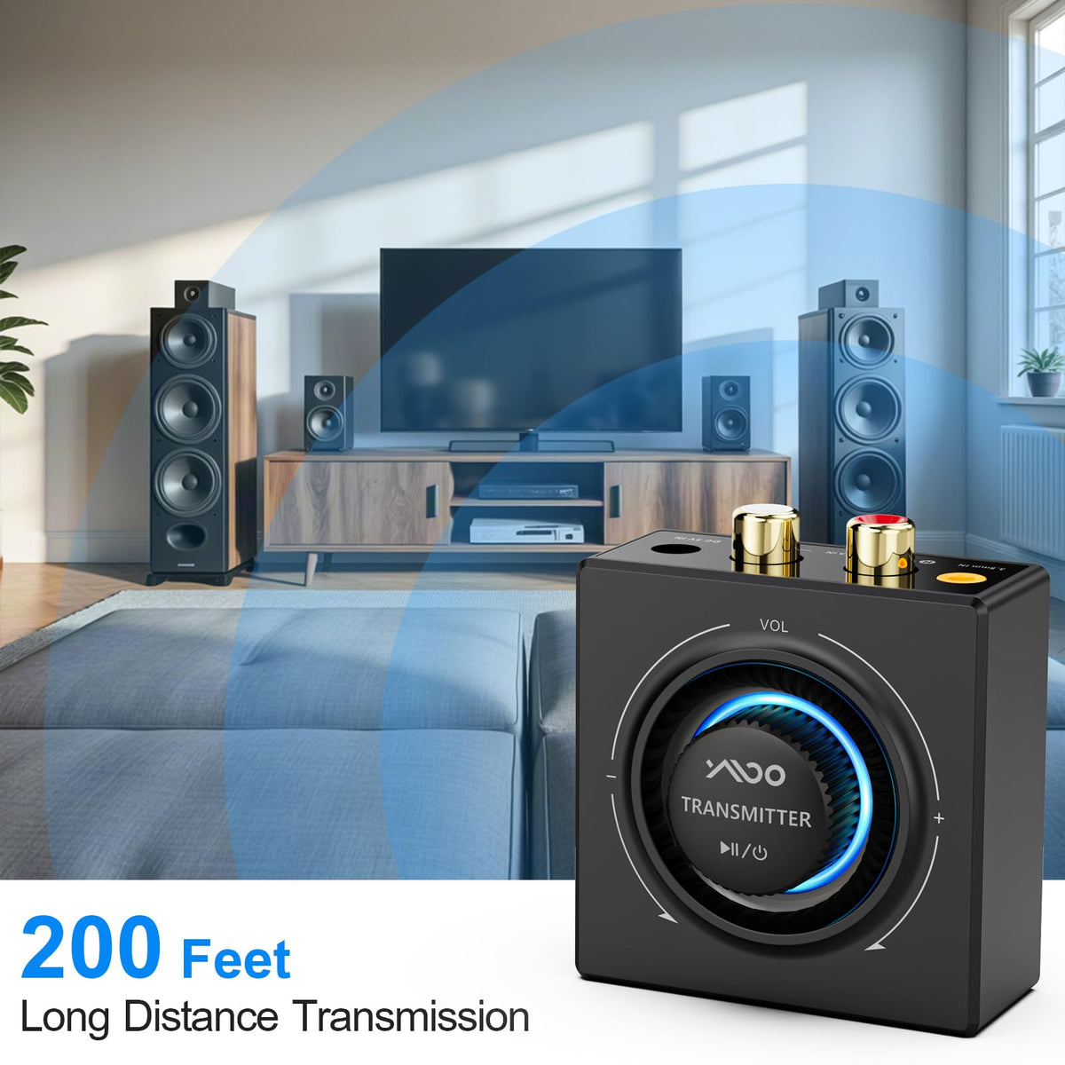 Adaptador de Audio Bluetooth YMOO B07Set 5.3