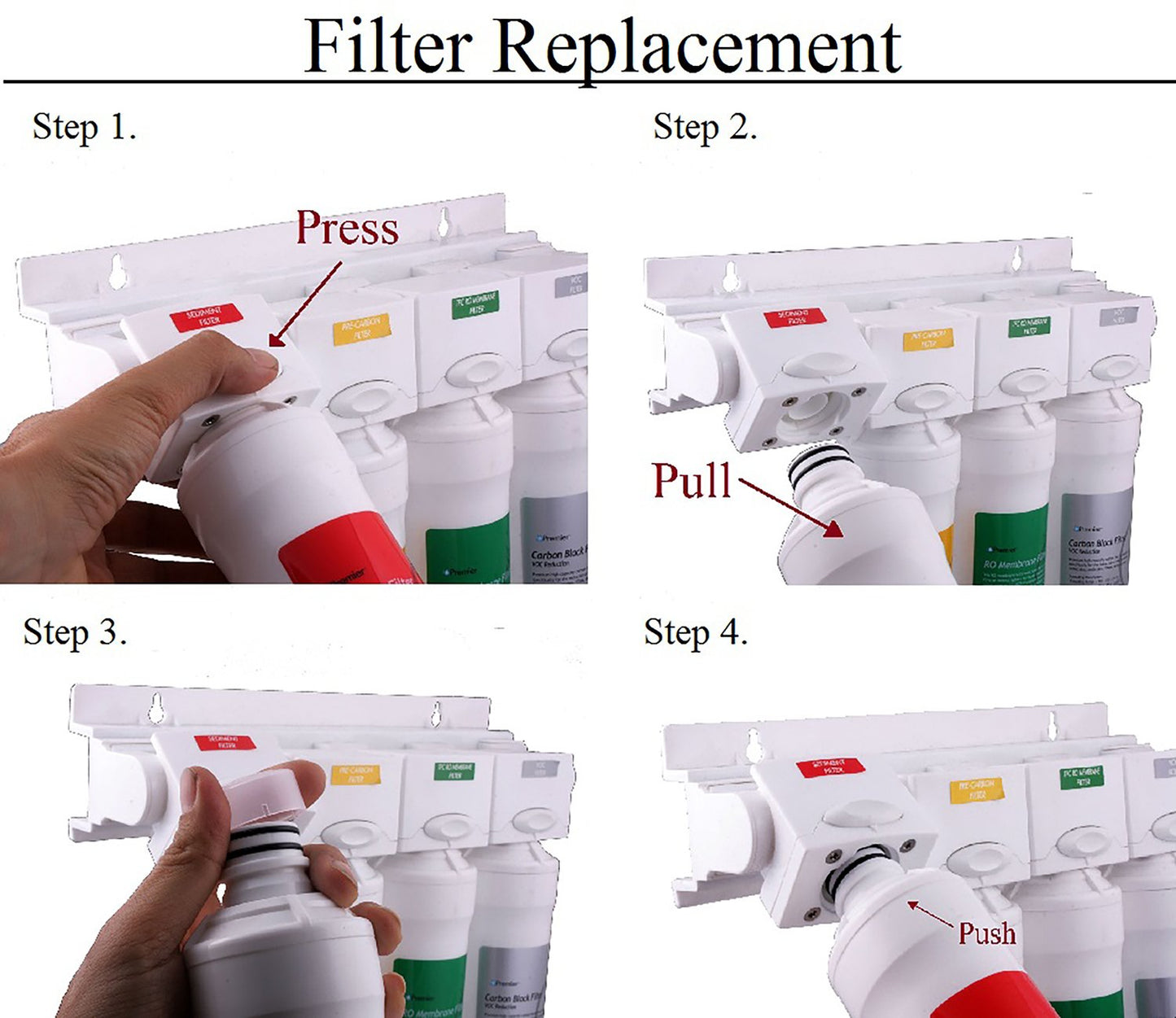 Kit de Filtros RO-Pure 6 Meses Watts Premier 1R-1Y