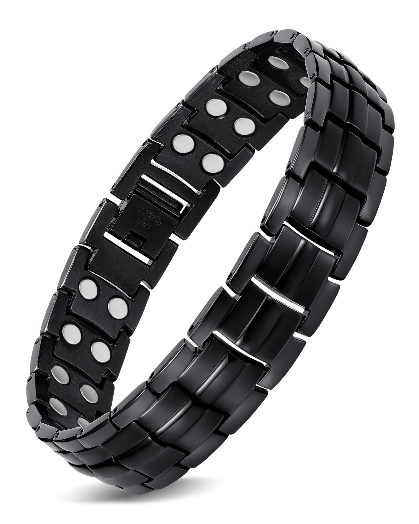 Jecanori Pulseras de acero de titanio para hombre - Pulsera ultra para hombre con herramienta de extracción y caja de regalo de joyería
