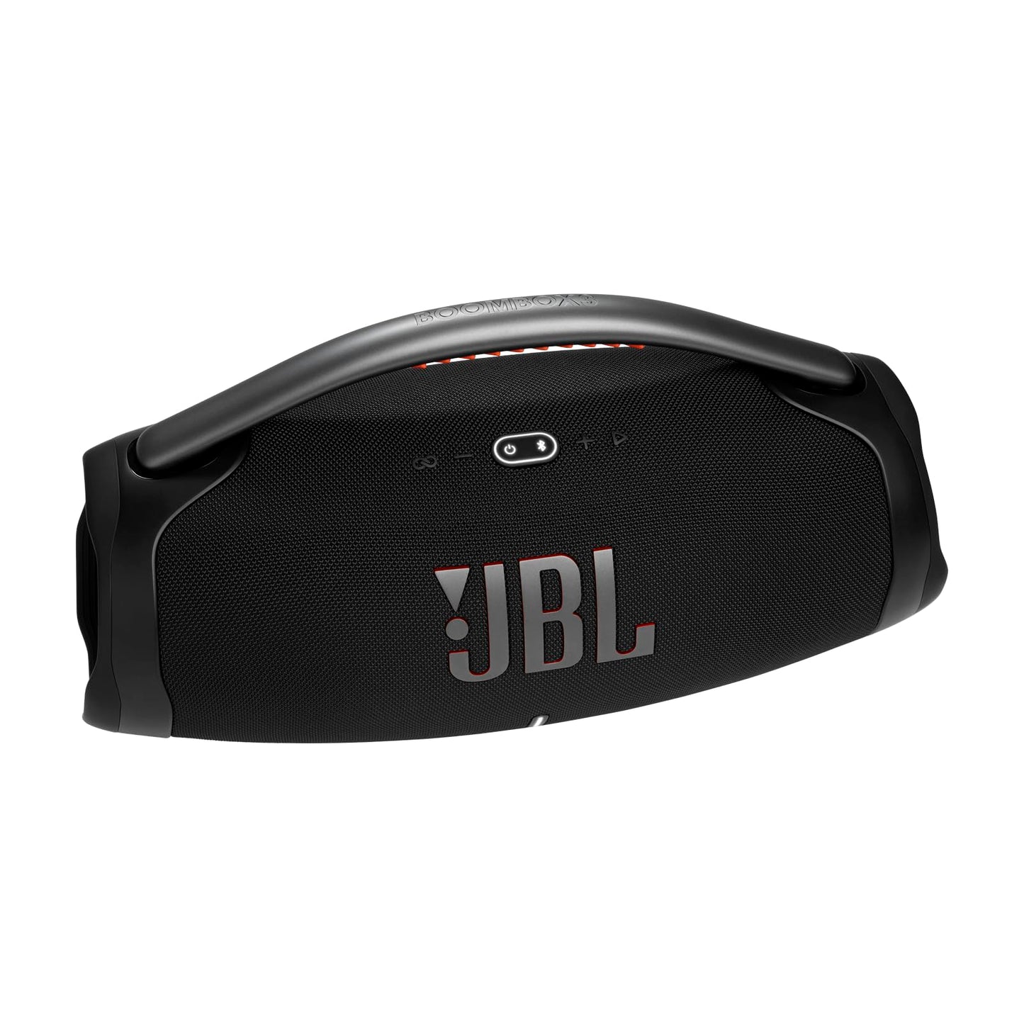 JBL Boombox 3 Bocina Portátil Bluetooth, 180W de Potencia, Reproducción 24 Horas, Resistente al Agua y Polvo IP67 - Negro