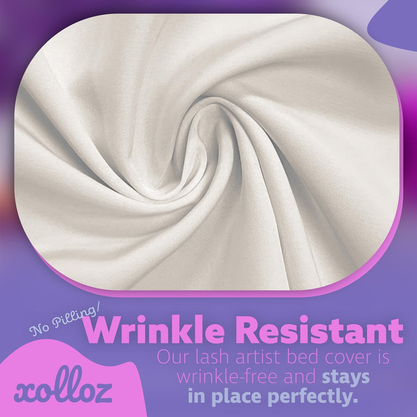 Cubierta para Cama Spa TopBuy Blanca para Mesa de Extensión de Pestañas
