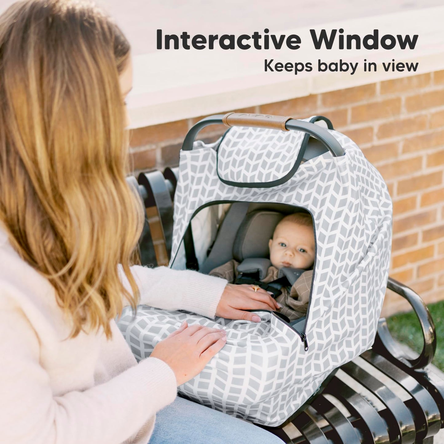 KeaBabies Funda de asiento de coche para bebés – Toldo de asiento de coche de bebé para primavera, otoño e invierno – Fundas de asiento de coche universales de ajuste elástico para bebés, niños y niñas, funda