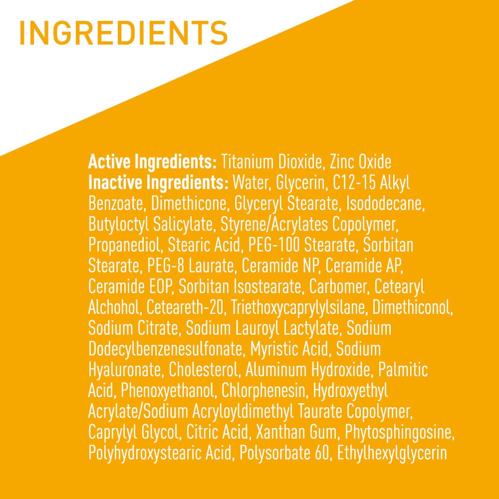 CeraVe 100% Mineral Sunscreen SPF 30 | Body Sunscreen with Zinc Oxide & Titanium Dioxide for Sensitive Skin | 5 oz, 1 Pack