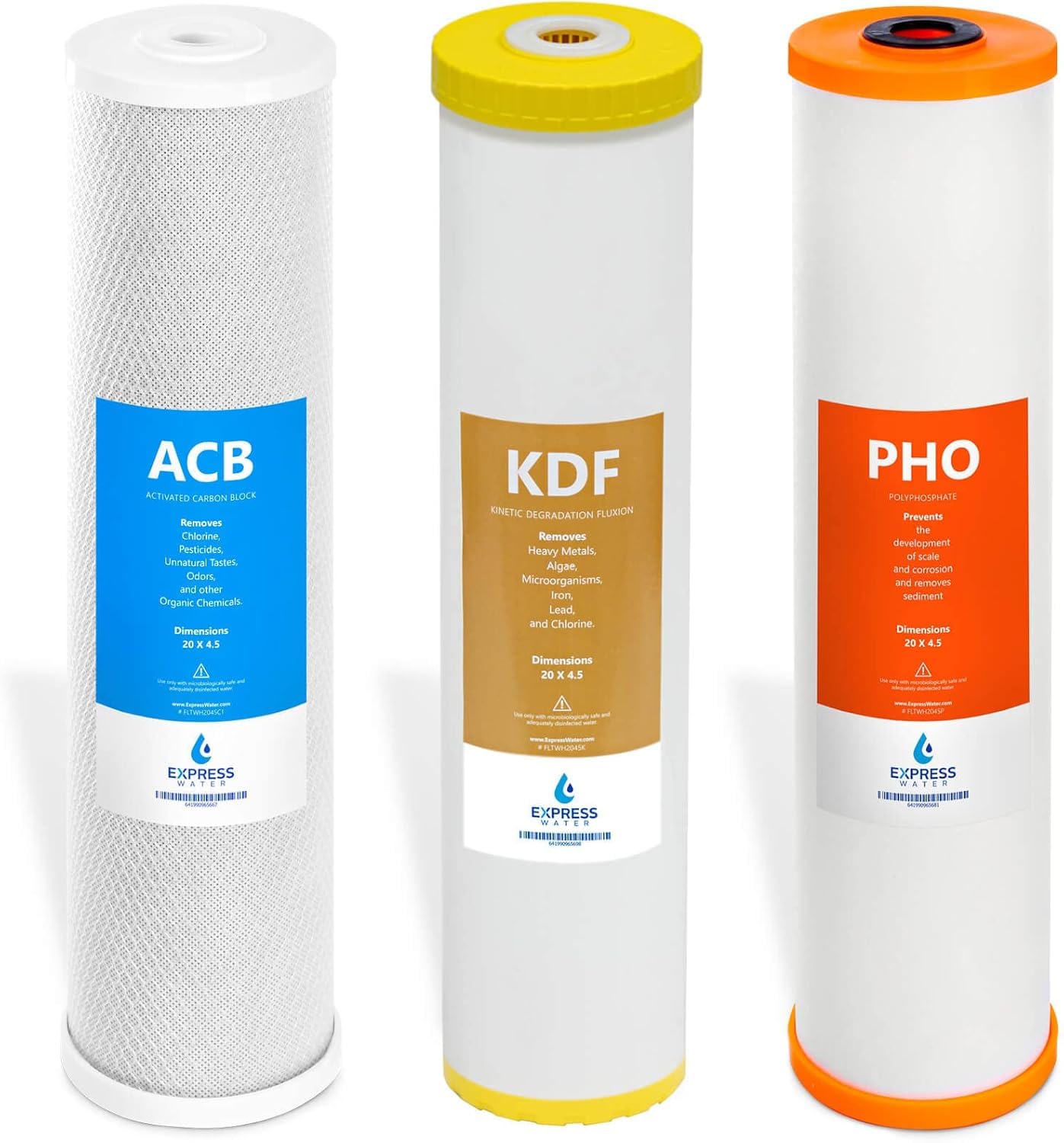 Filtro de Repuesto Express Water Blanco para Toda la Casa, 3 Unidades