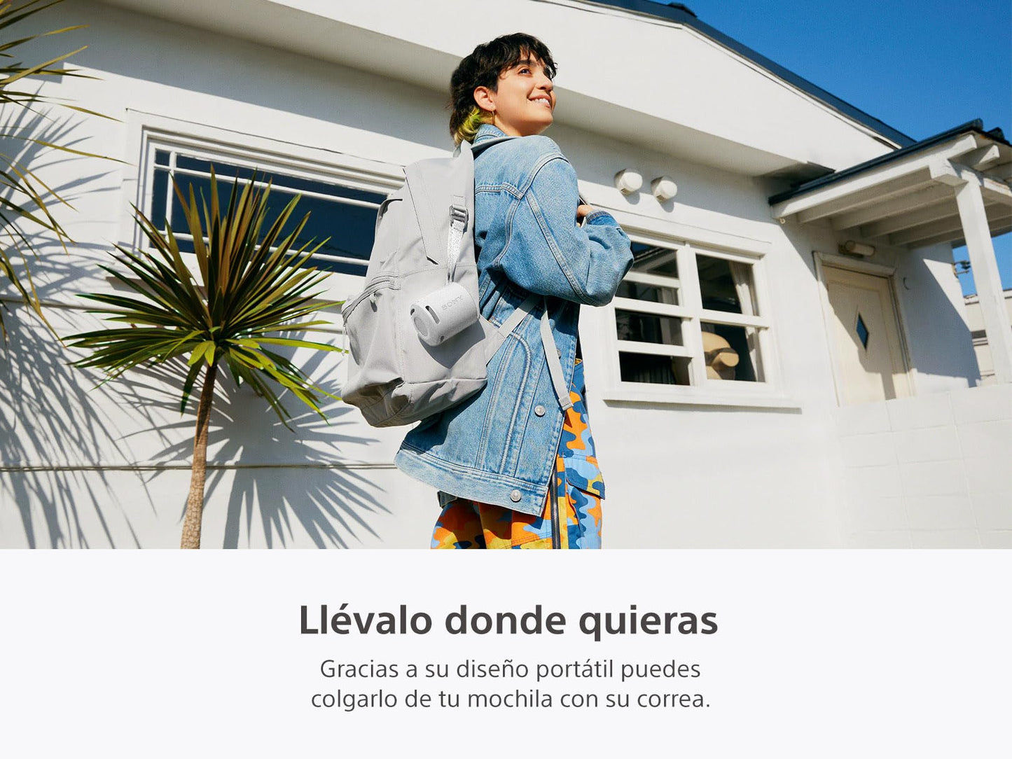 Sony Bocina inalámbrica portátil XB100 Sonido Potente y nítido