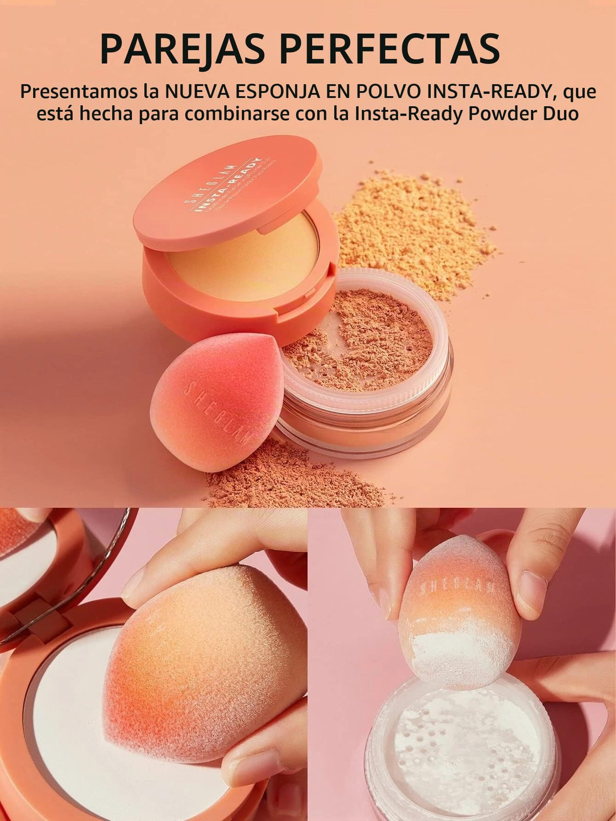Sheglam Insta-Ready Dúo de Polvos para Rostro Face & Eye Setting Powder Dúo (Toasted Almond)