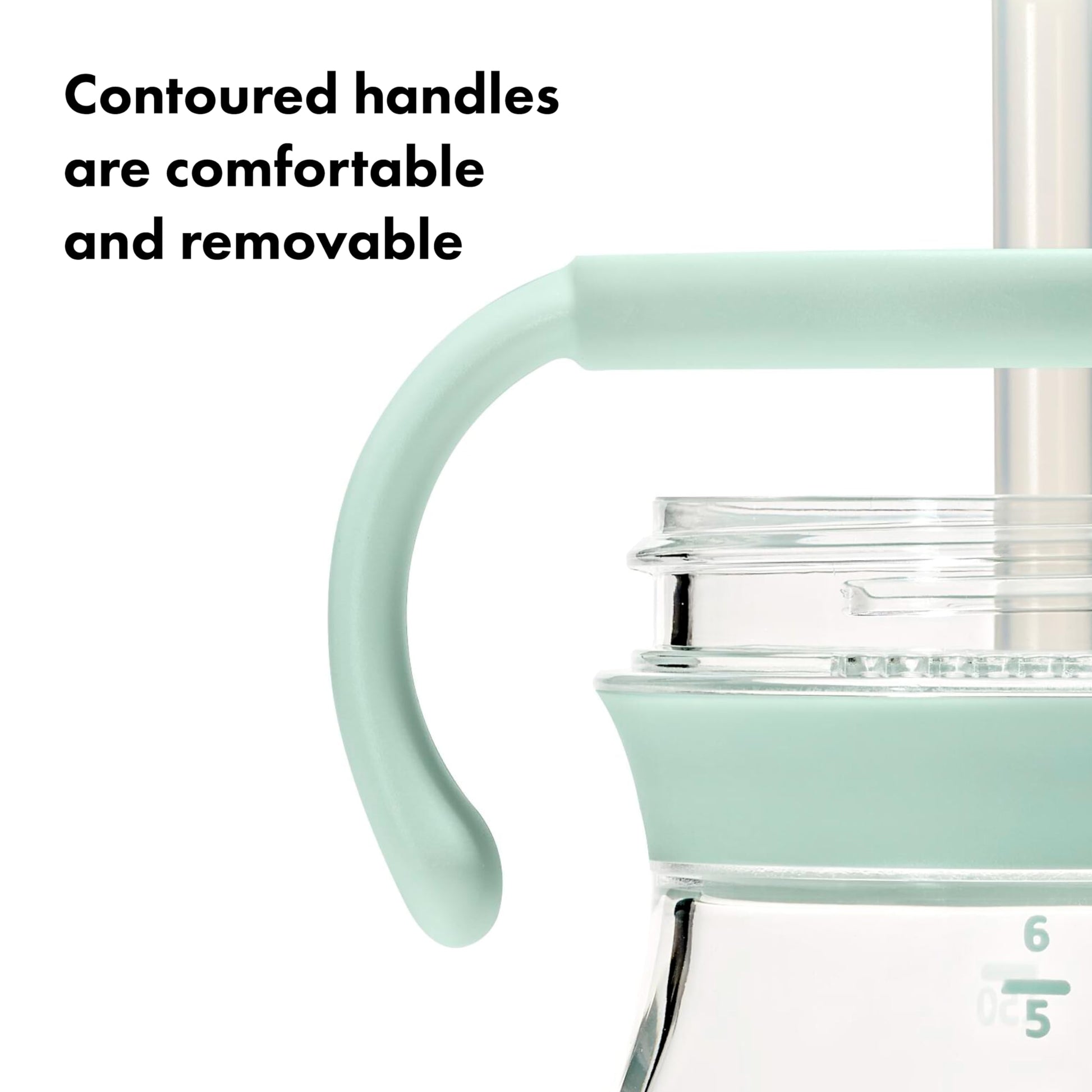 Taza de Paja OXO Tot Ópalo con Asas Extraíbles 6 Onzas