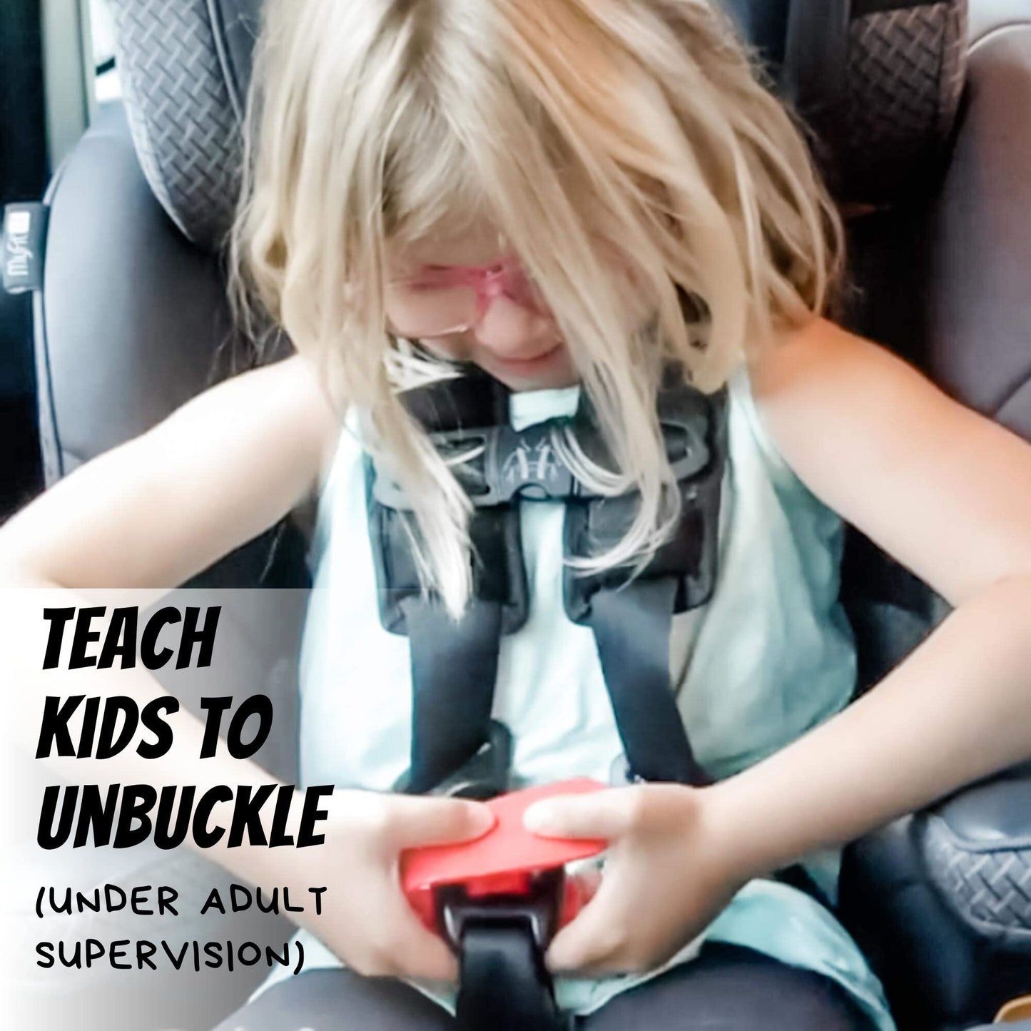 UnbuckleMe Car Seat Buckle Release Tool - As Seen On Shark Tank - Makes It Easy to Unbuckle A Child's Car Seat - Easy Tool for Parents, Grandparents & Older Children (1 Pack, Red)