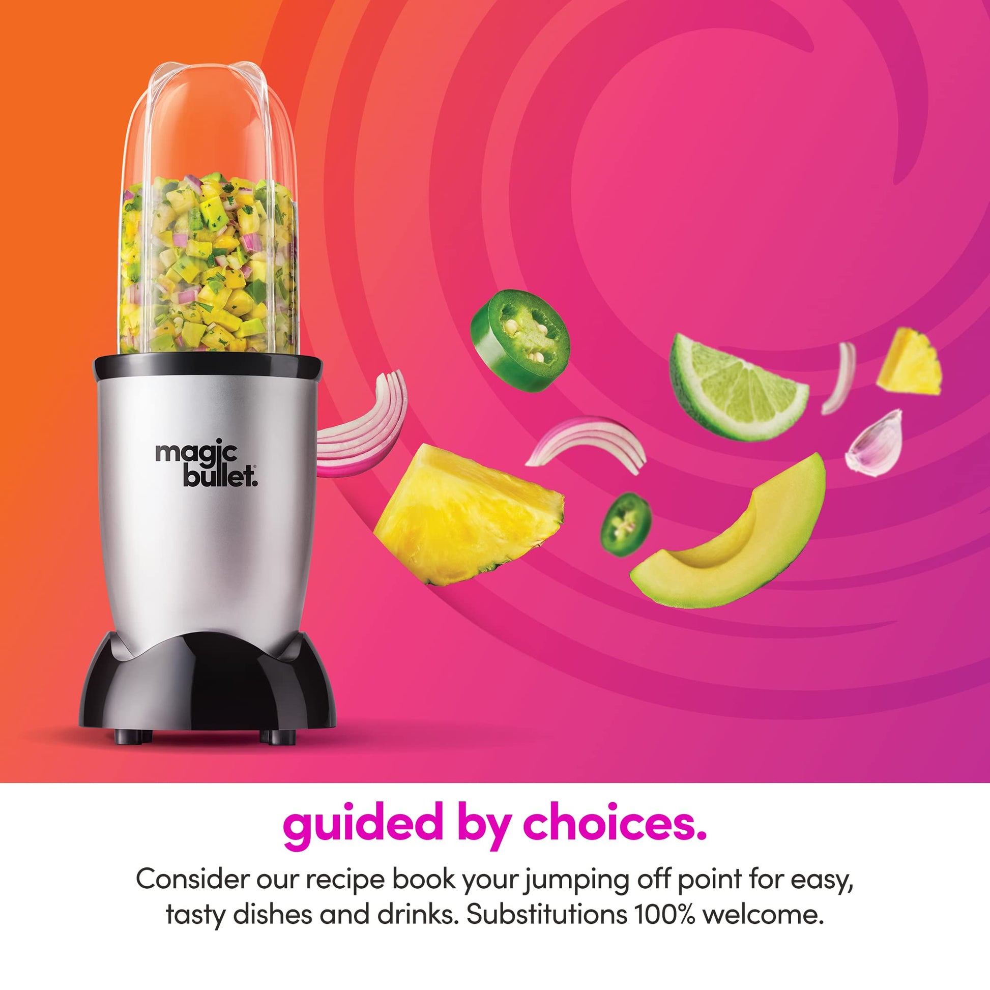 Magic Bullet Blender, mezclador y procesador de alimentos en uno (juego de 17 piezas)