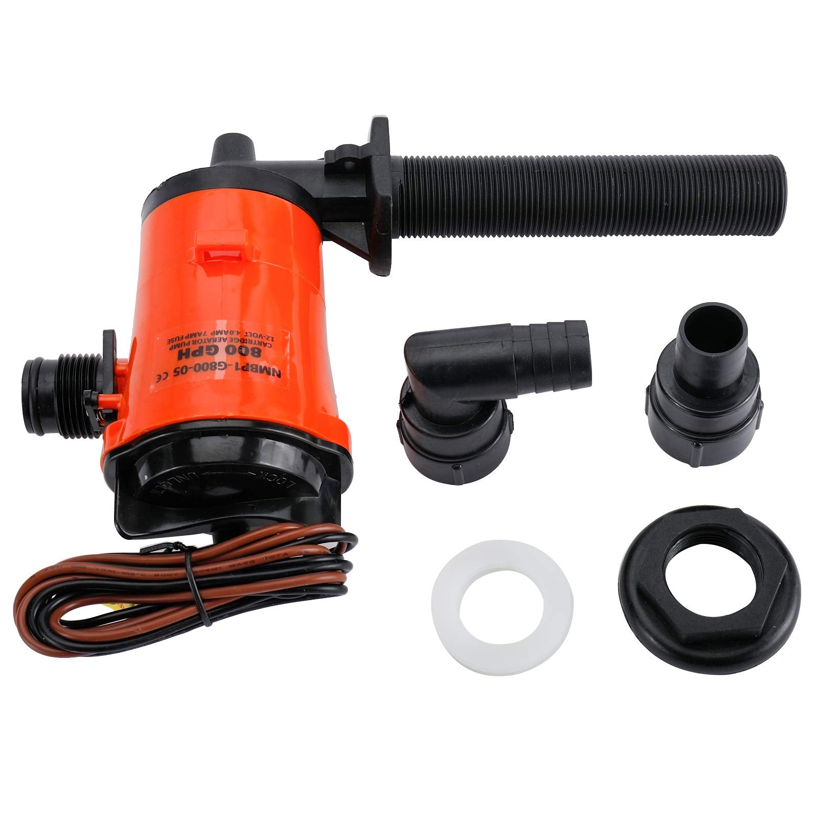 YaeMarine Livewell Baitwell - Bombas de anzuelo vivo para tanque de anzuelo en vivo, bomba sumergible de cartucho para barco