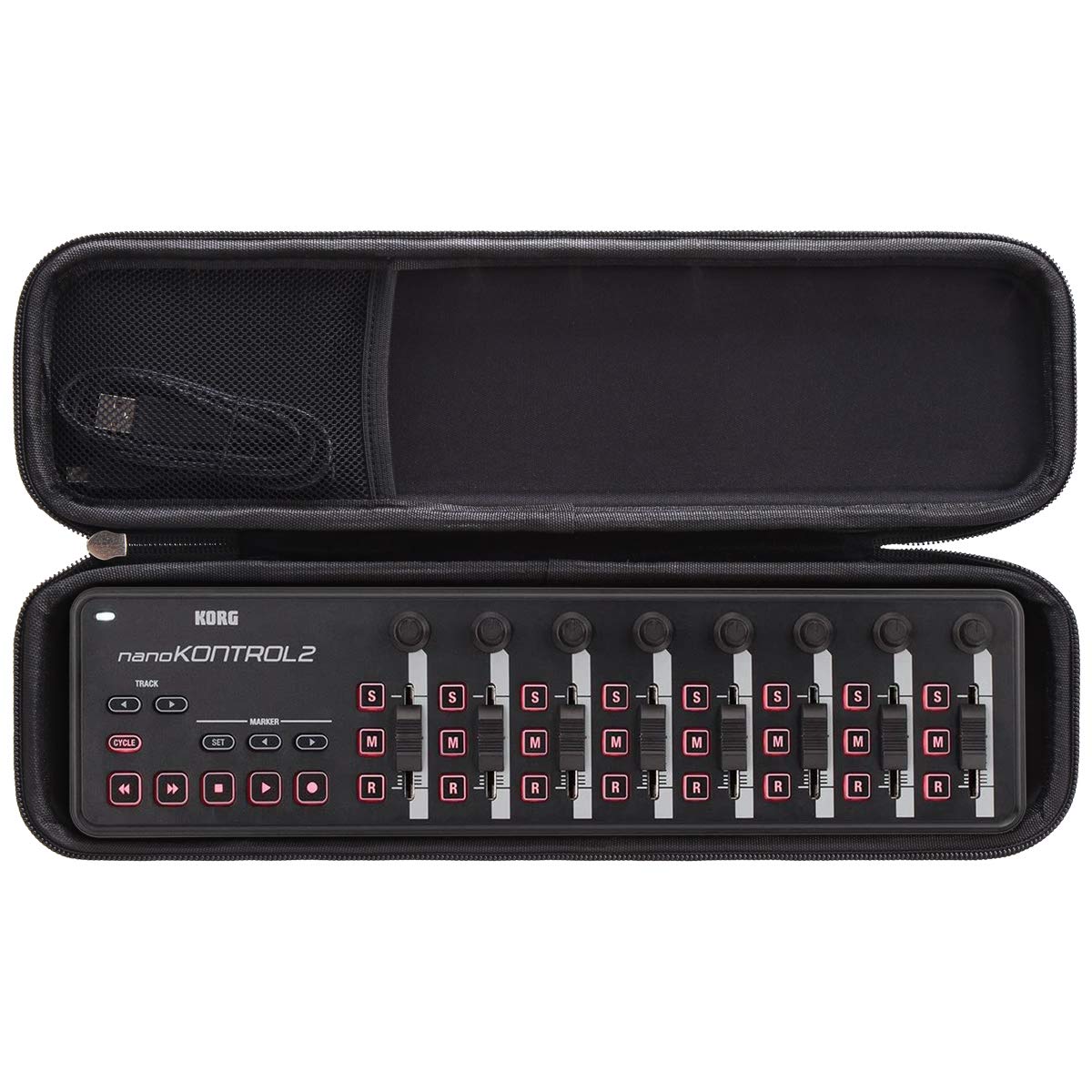 Funda rígida de viaje Aproca compatible con KORG nanoKONTROL2 nanoKEY2WH nanoPAD2 Slim Line USB MIDI Pads