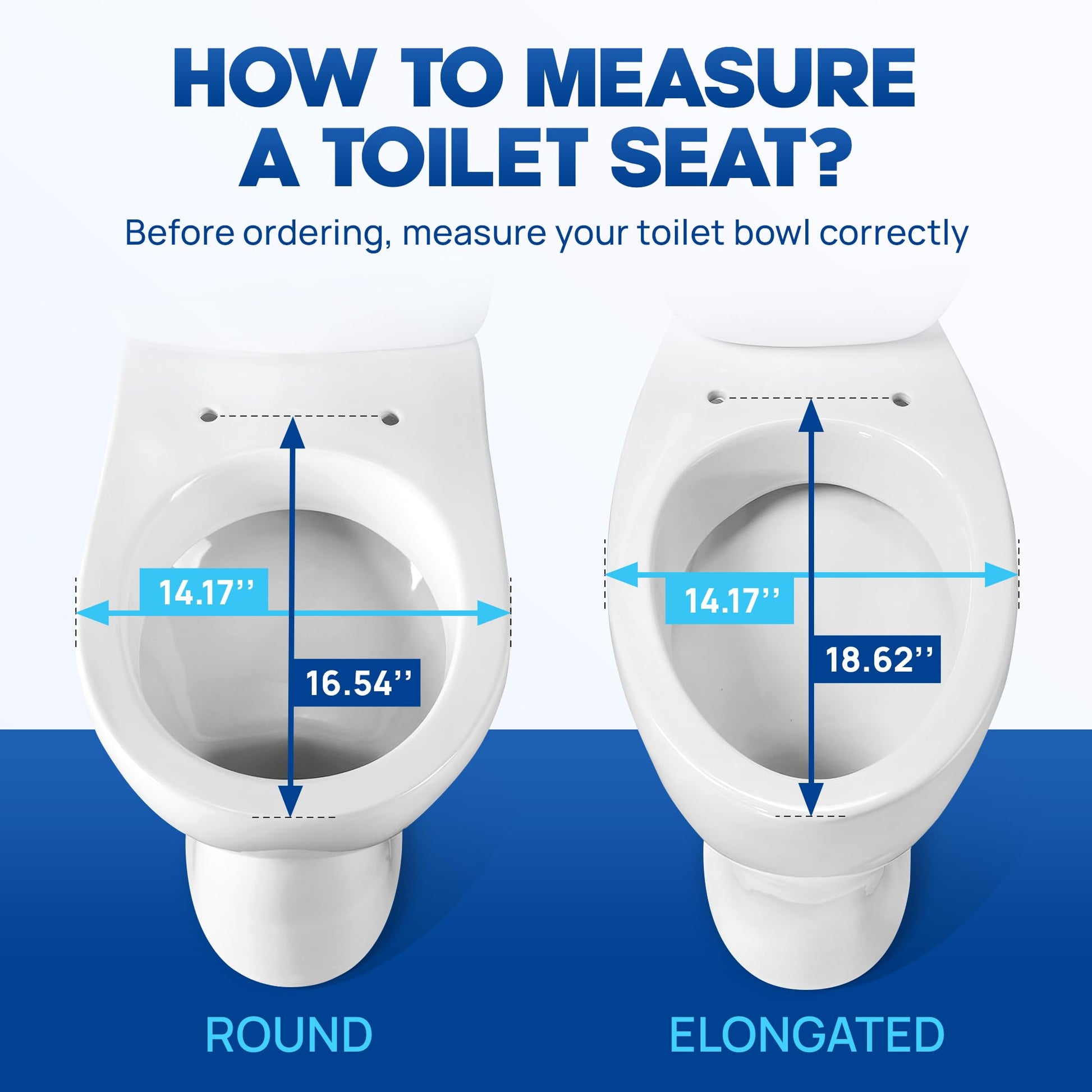 UMIEN - Asiento de inodoro 2 en 1 para niños pequeños y adultos, entrenamiento para ir al baño fácil de instalar, alargado