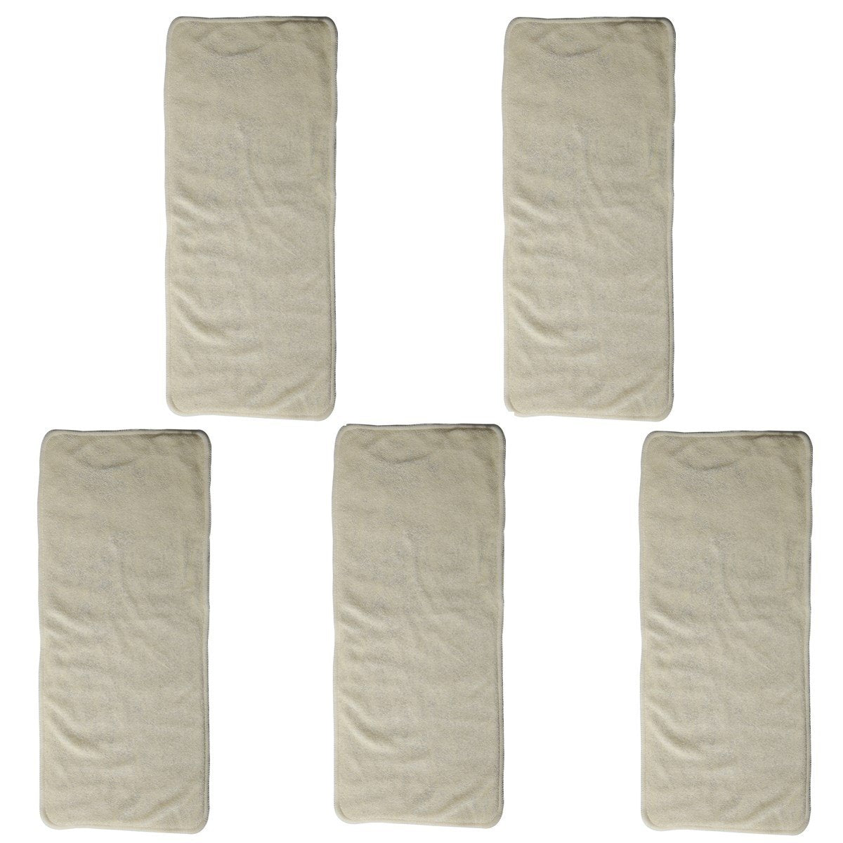 (5 Bamboo Inserts) - Sigzagor 5 Bamboo Inserts for Junior Nappies 4 Layer 6.6inX16.2.5cm (5 Bamboo Inserts)
