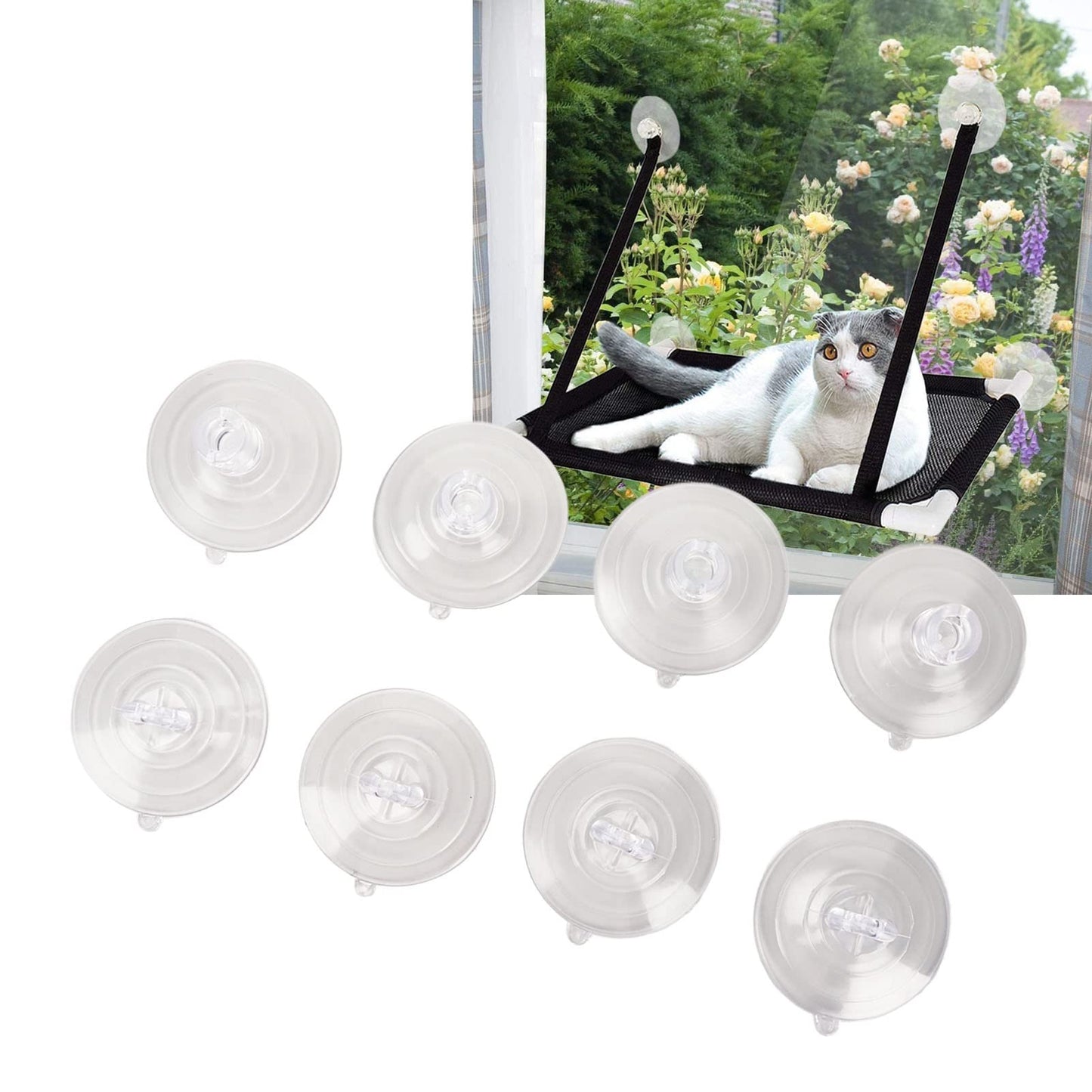 TYTOGE - Ventosas de repuesto para cama de gato, ventosa para ventana de gato, hamaca
