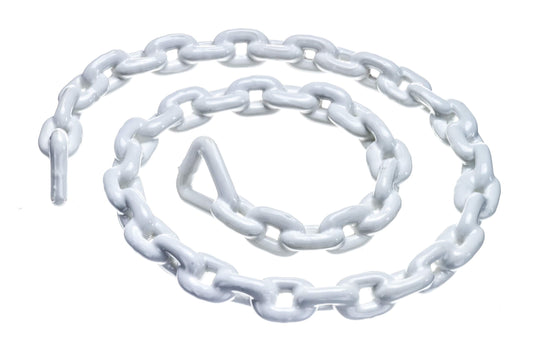 Cadena de Anclaje Seachoice Blanco Revestimiento 3/8 Pulgadas X 6 Pies para Barcos hasta 54 Pies