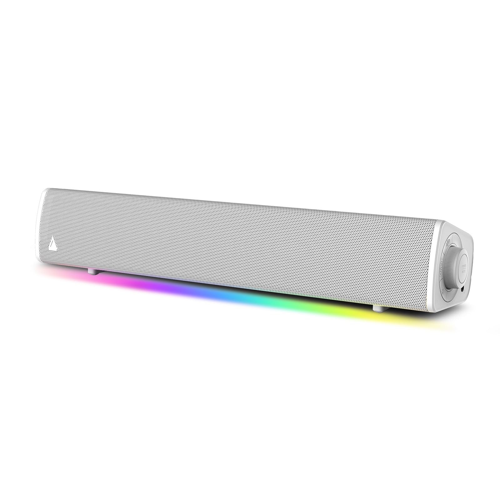 Sound Blaster GS3 (blanco) Barra de sonido compacta para juegos RGB con tecnología SuperWide y alimentada a través de USB, Bluetooth 5.4, puerto de salida para auriculares, para PC y Mac