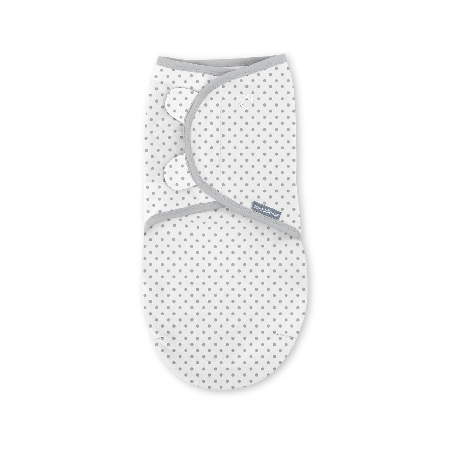 SwaddleMe - Envoltorio original de 3 piezas, diseño de lunares entrecruzados, pequeño