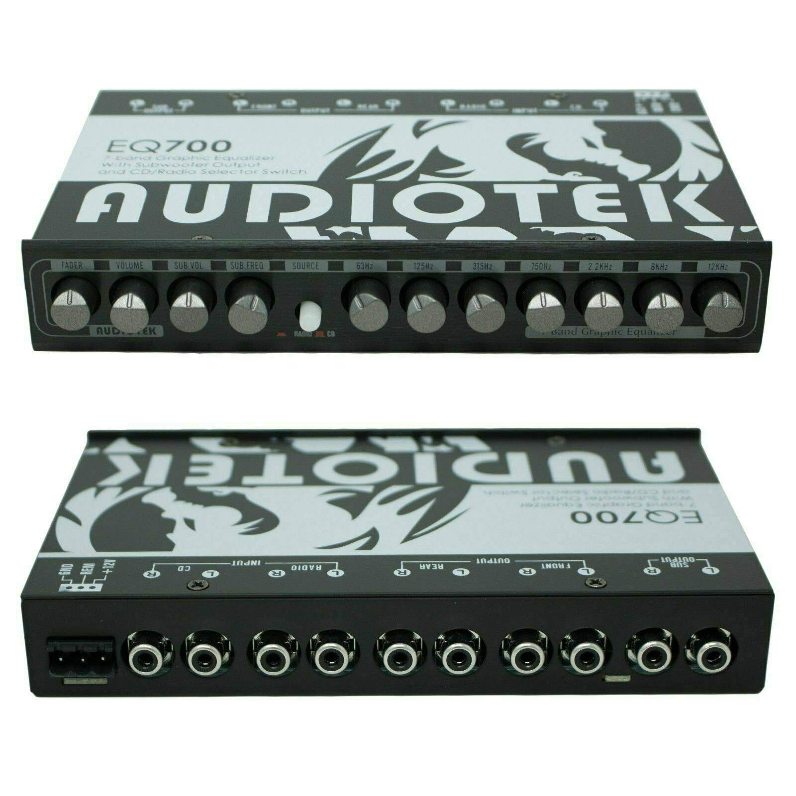 Ecualizador de Audio Audiotek AT-EQ700 Plata 7 Bandas para Coche
