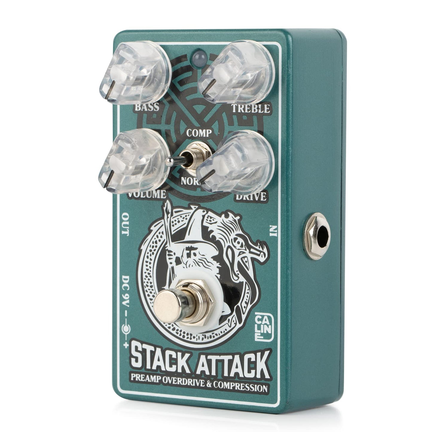 Caline CP-509 Stack Attack Preamplificador Overdrive & Compresor Pedal True Bypass Carcasa de aleación de aluminio