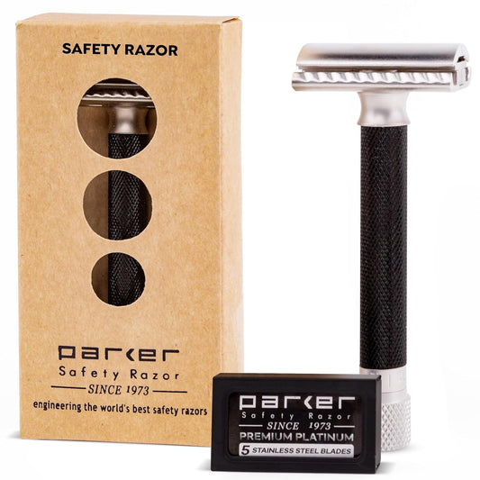 Parker Variant AJUSTABLE Maquinilla de Afeitar de Doble Filo y 5 Cuchillas Premium - (Grafito Metálico)