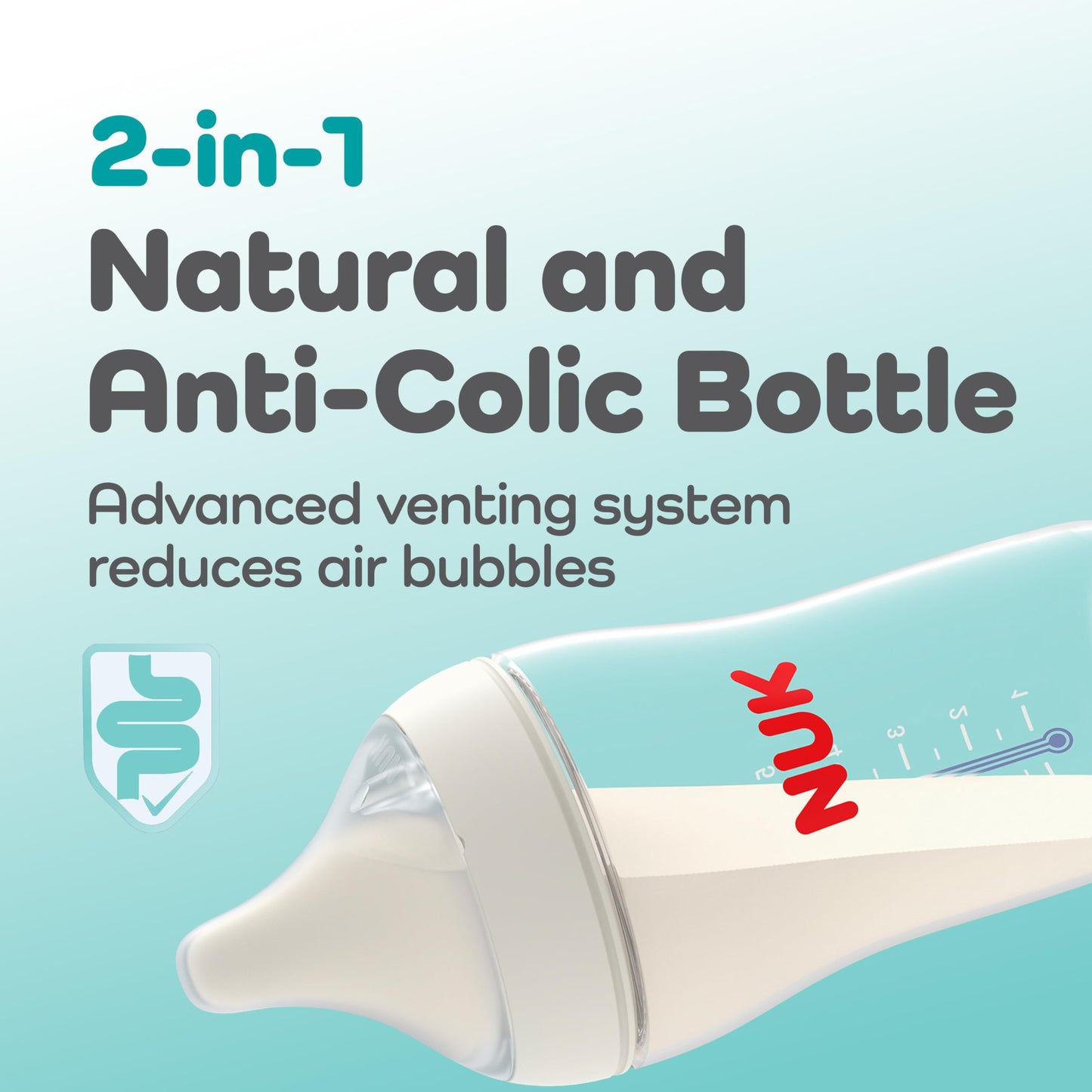 Botella Natural y Anticólicos NUK Perfect Match 5 Onzas Sin BPA