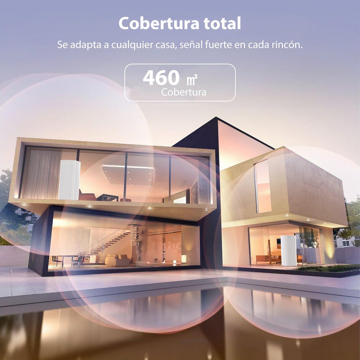 Sistema de Malla WiFi 6 Tenda Nova EX12 AX3000 Gigabit Blanco para Hogar Inteligente 2-Pack