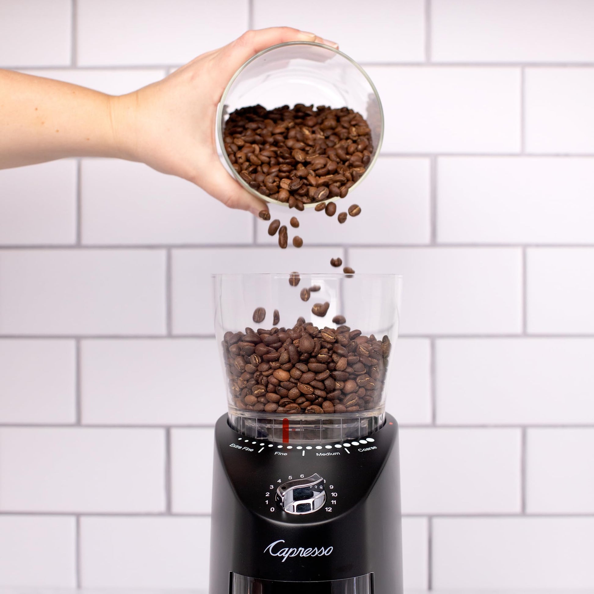 Capresso Infinity Plus - Molinillo cónico negro