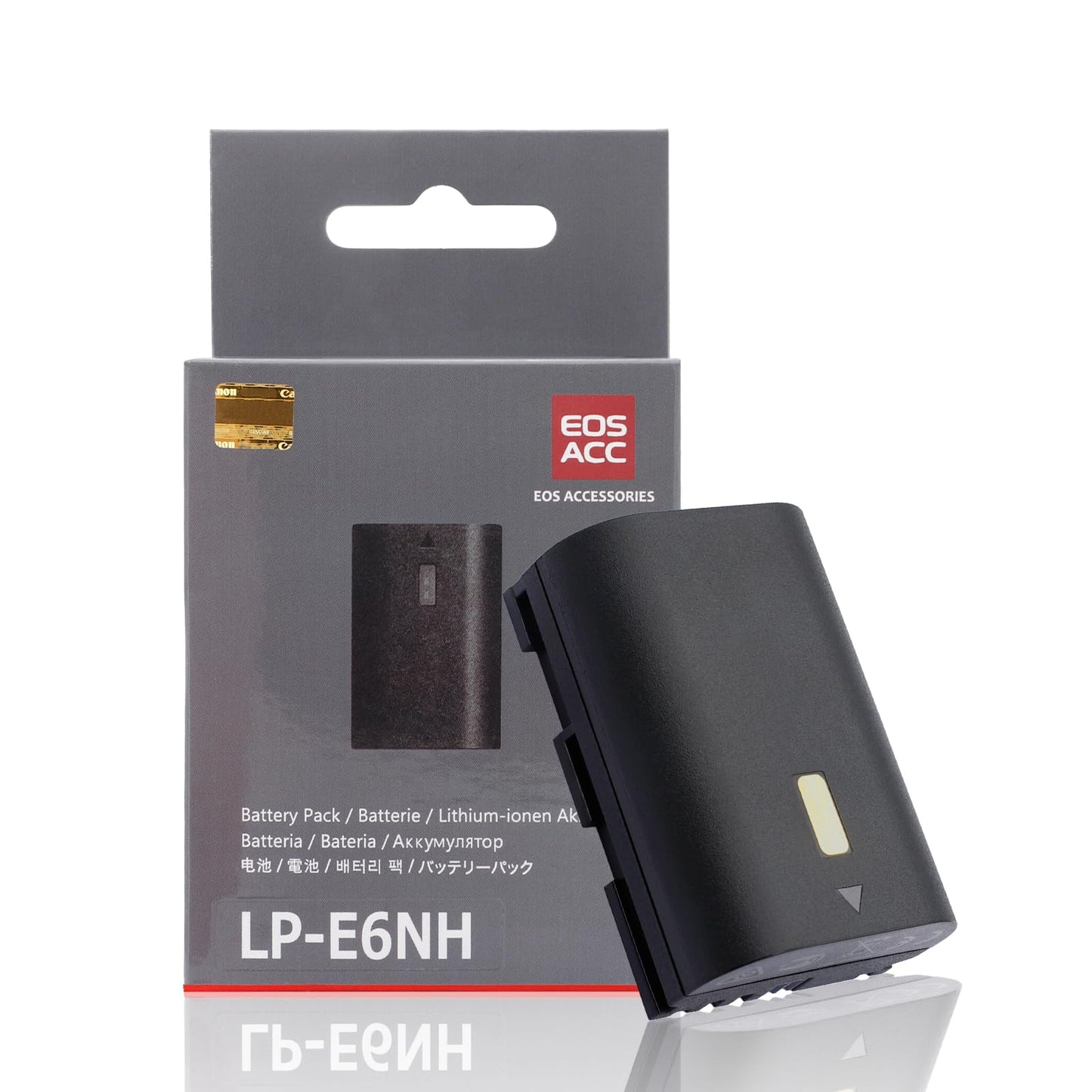 LP-E6NH - Batería de repuesto compatible con cámaras Canon EOS R EOS R5 EOS R6 EOS R6 II EOS R7 EOS 90D EOS 60D EOS 70D EOS 80D EOS 6D II EOS 7D EOS 7D Mark II (2130 mAh, 100% compatible con original)
