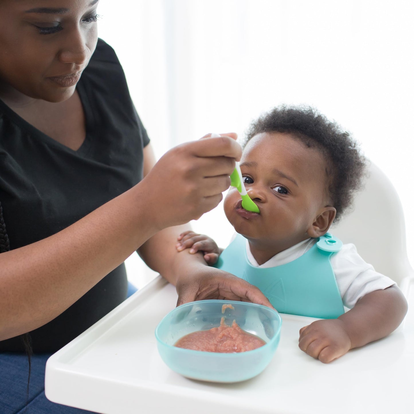 Cucharas de alimentación para niños de punta suave Dr. Brown's, 6 unidades, multicolor