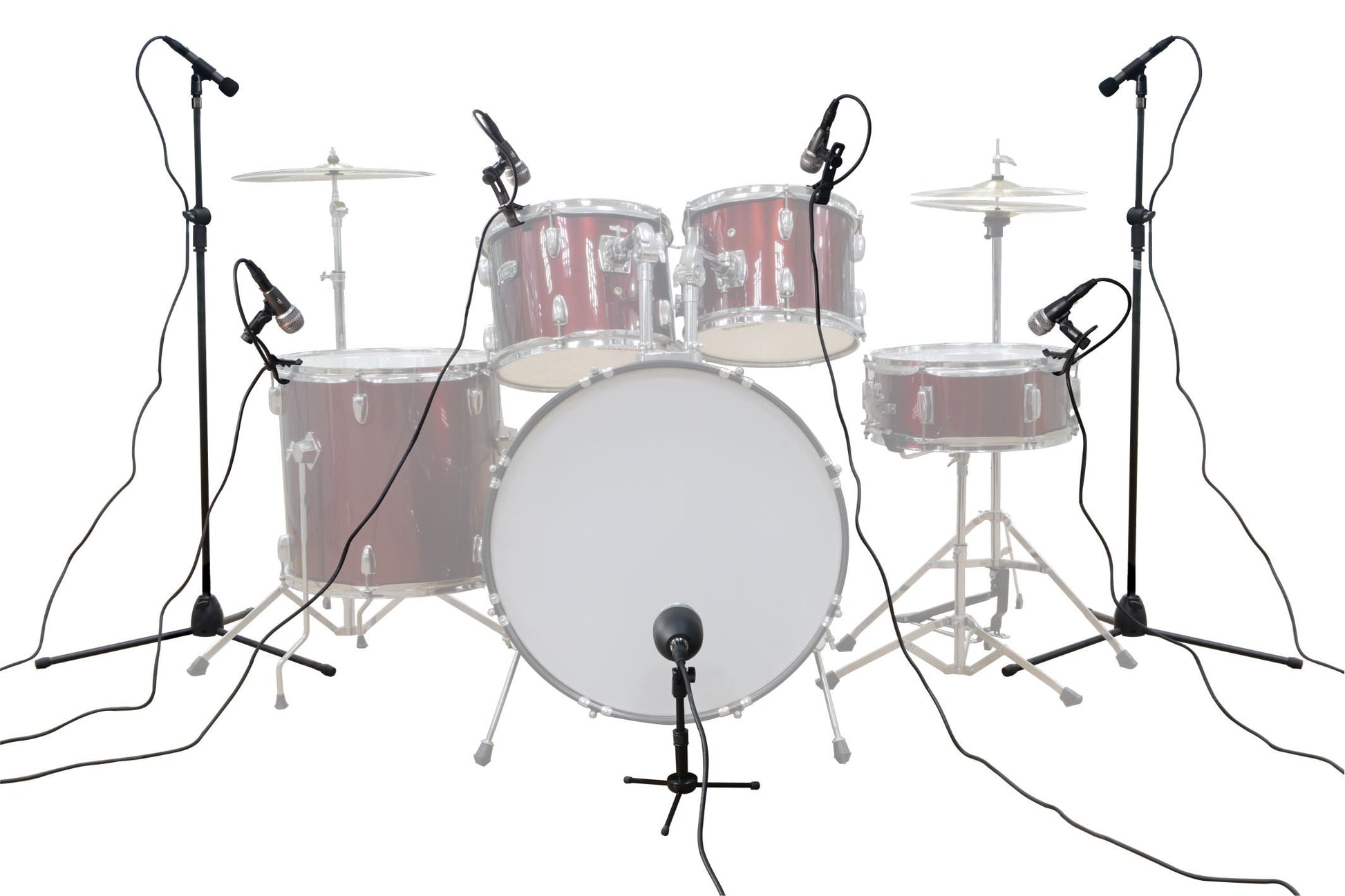 Kit de micrófono con cable para batería y otros instrumentos musicales... (un micrófono de juego completo)