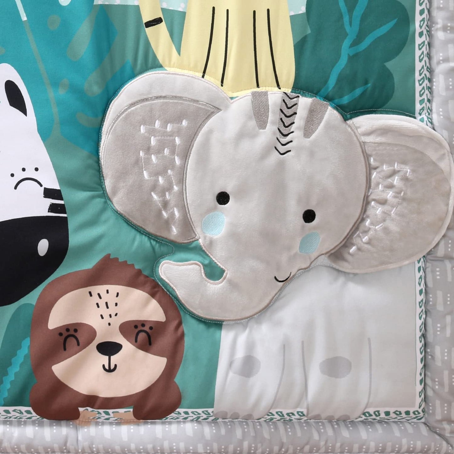 The Peanutshell - Juego de cama de 3 piezas para cuna de bebé para niños y niñas, juego de cama de bebé recién nacido, bebé y niño pequeño, decoración con sábana bajera para cuna, volantes contra el