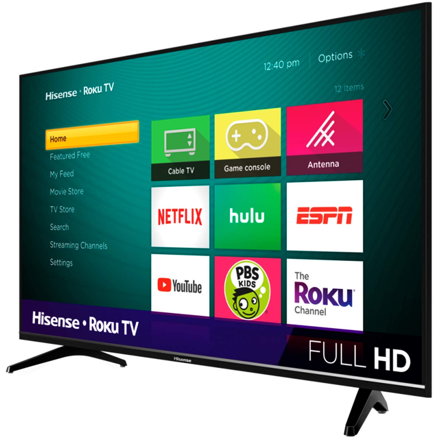 Hisense Televisor LYTIO 40 40H4030F Full HD Smart TV Roku (Certified Refurbished/Reacondicionado) (Renewed)