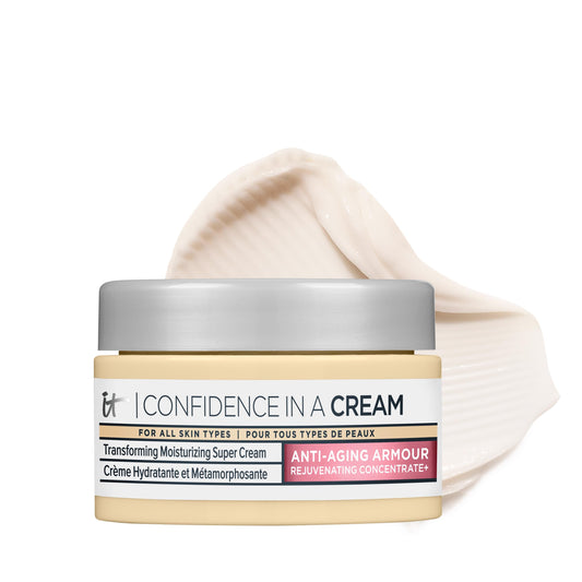 It Cosmetics Confidence in a Cream, crema anti-signos de la edad, tamaño de viaje, 15 ml