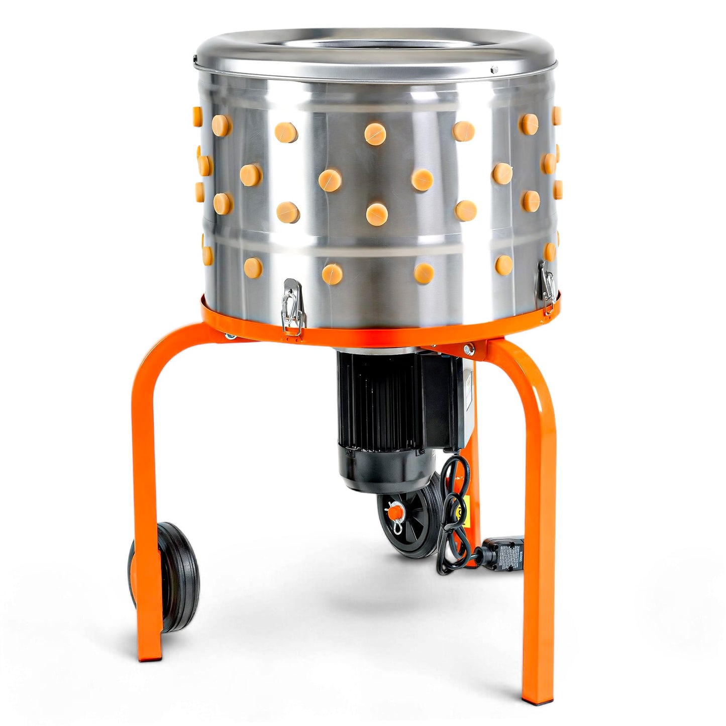 Máquina de Procesamiento de Aves de Corral SuperHandy Acero Inoxidable 92 Dedos Suaves Impermeable con Ruedas