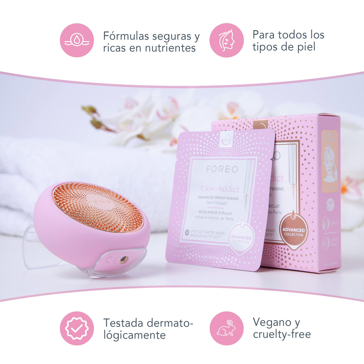 Foreo Foreo glow addict mascarilla facial iluminadora activada por ufo Glow Addict