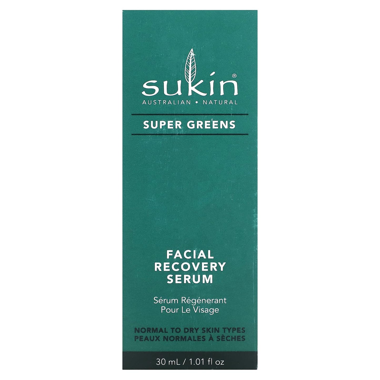Sukin Super Greens Facial Recovery Serum For Women 1.01 oz Serum